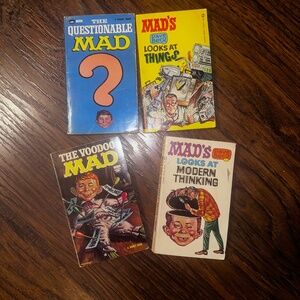 MAD Vintage Paperback Books, bundle of 4